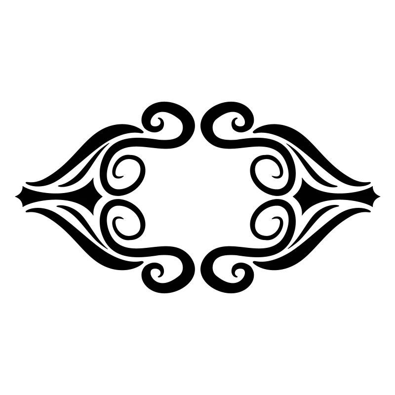 Decorative artistic ornament frame
