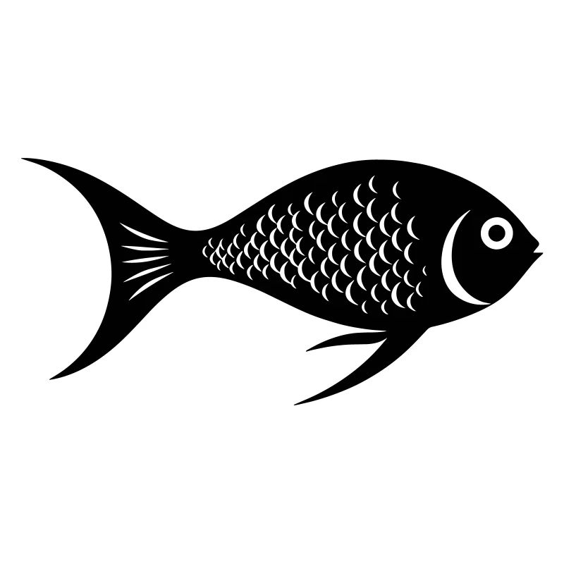 Poisson doux nageant dans la mer - illustration