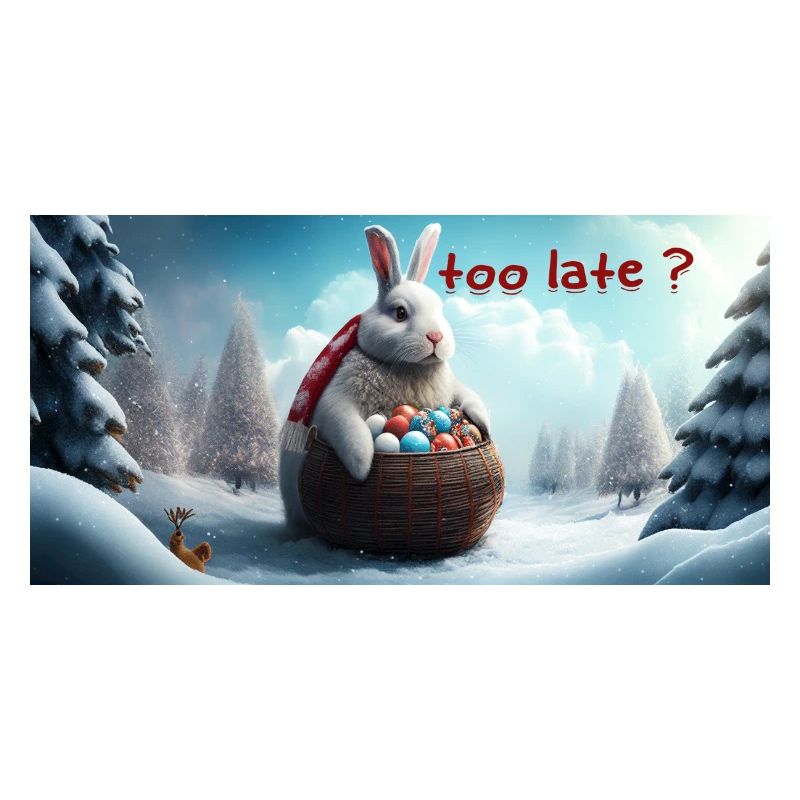 Easter bunny too late?