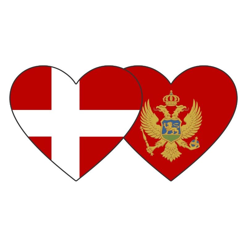 Danemark Drapeau du Monténégro