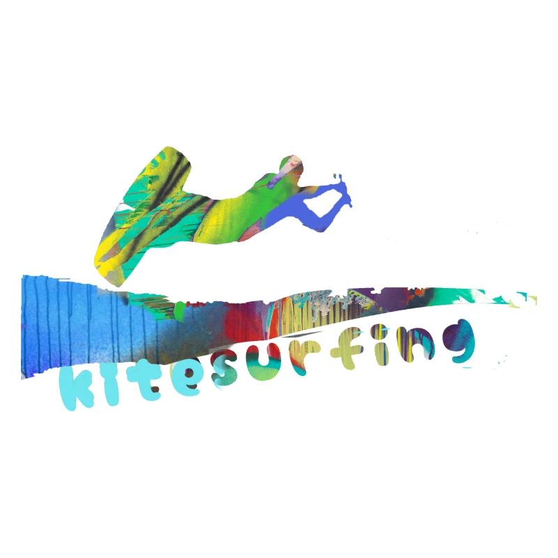 Kitesurf, surf, kitesurf, graffiti