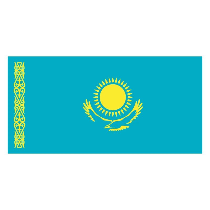 Kasachstan Flagge / Drapeau Kasachstan
