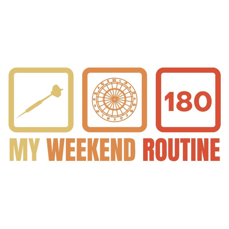 Routine du week-end des joueurs de fléchettes