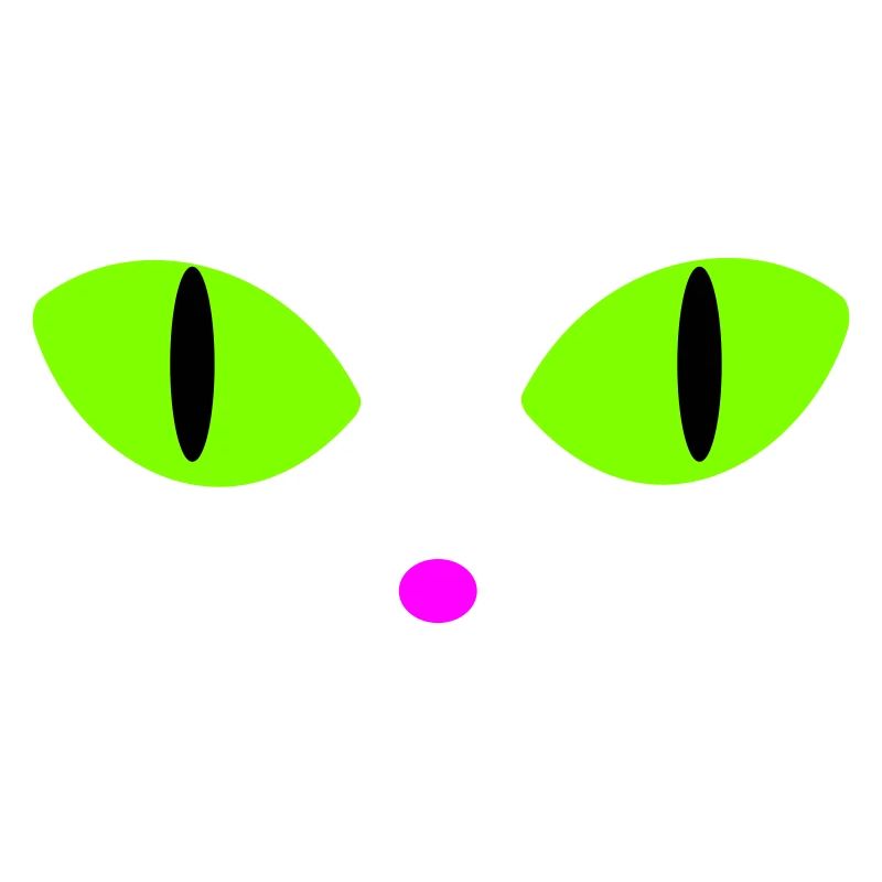 Yeux de chat verts