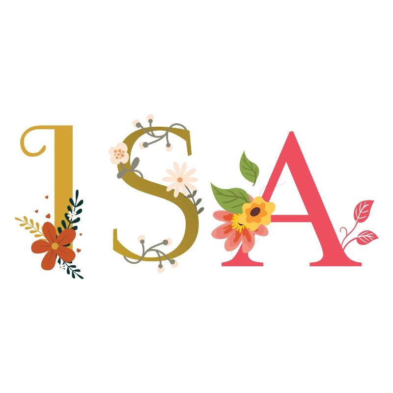 Le nom de l’ISA est décoré de fleurs
