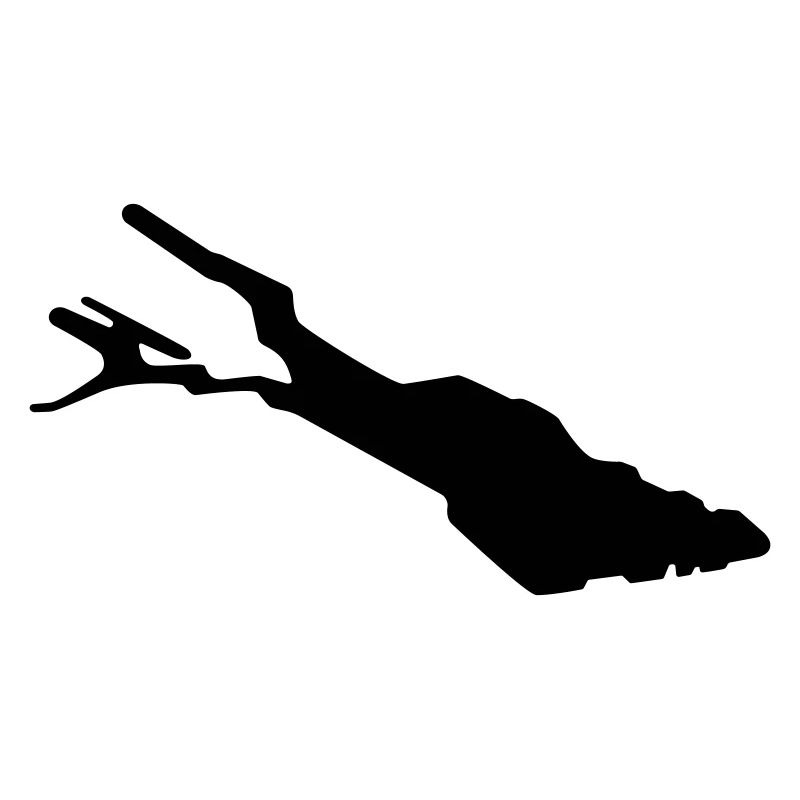 Silhouette de Bodensee – Contour du lac de Constance