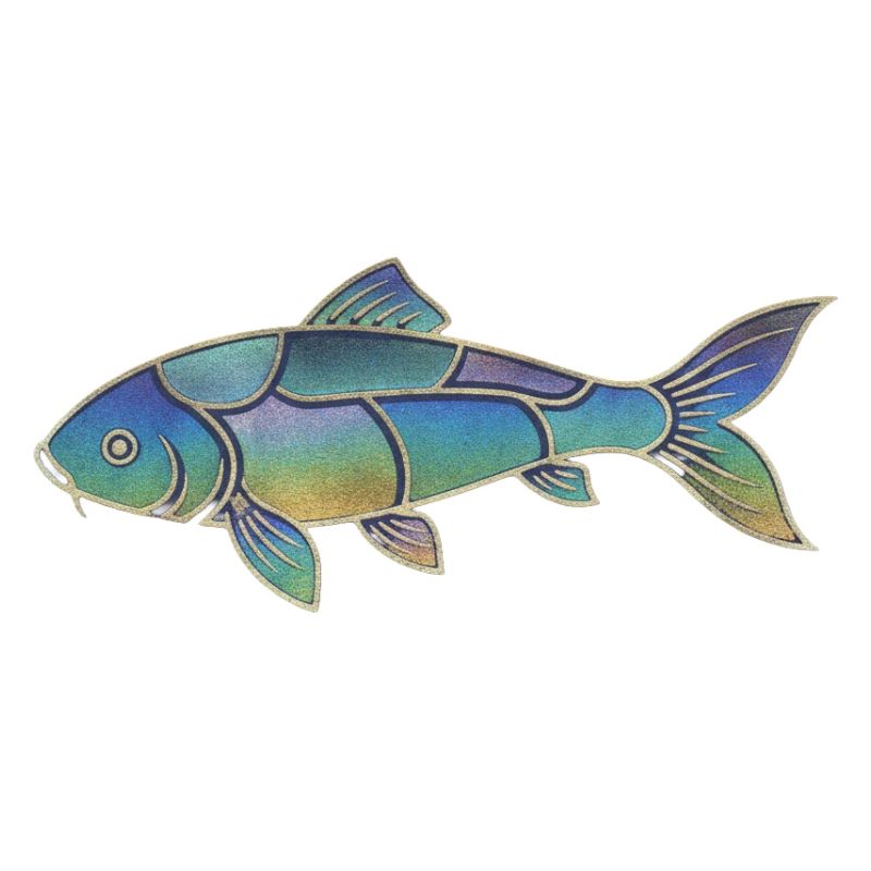 Gradient Pattern Iridescent Koi Fish