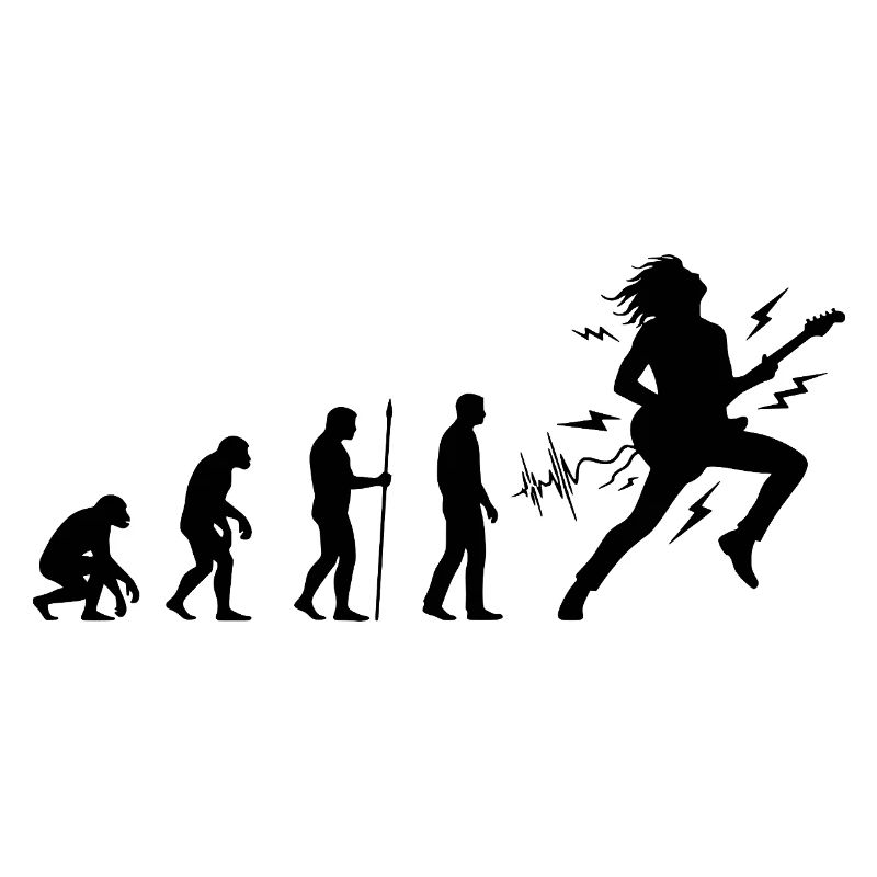 Évolution vers guitariste et musicien rock