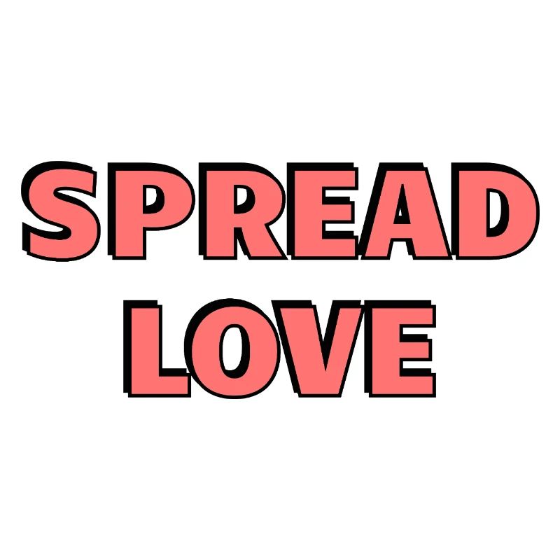 Spread Love: Bold Pink Typography