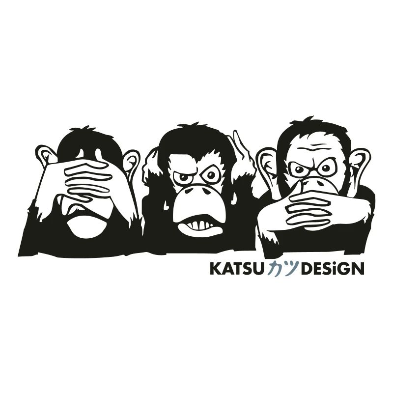three wise apes