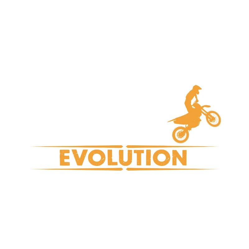 Motocross Evolution - orange/weiss
