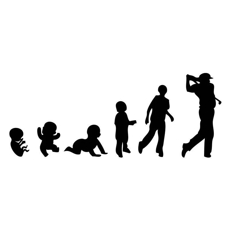 evolution men human sport golf 1