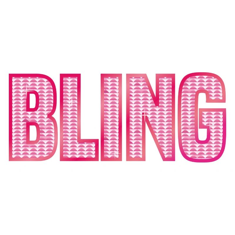 BLING pink Strass glänzend Schmuck