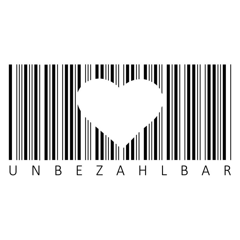 Barcode Priceless Heart Love Partner Cadeau