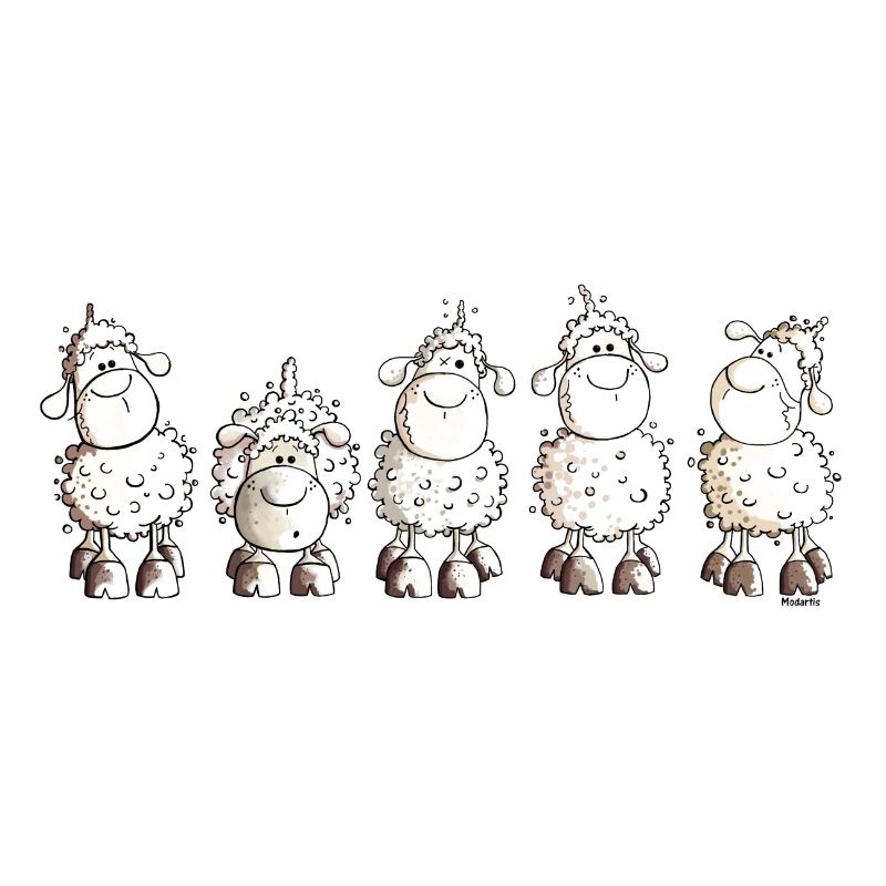 Funny White Sheep