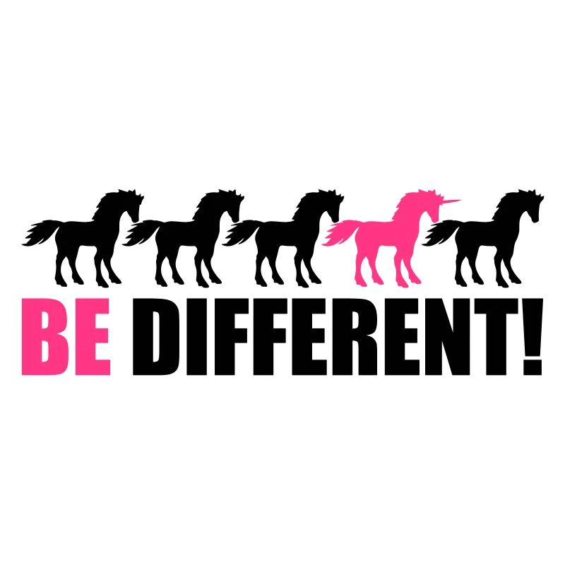 série soit différente licorne conception de modèle
