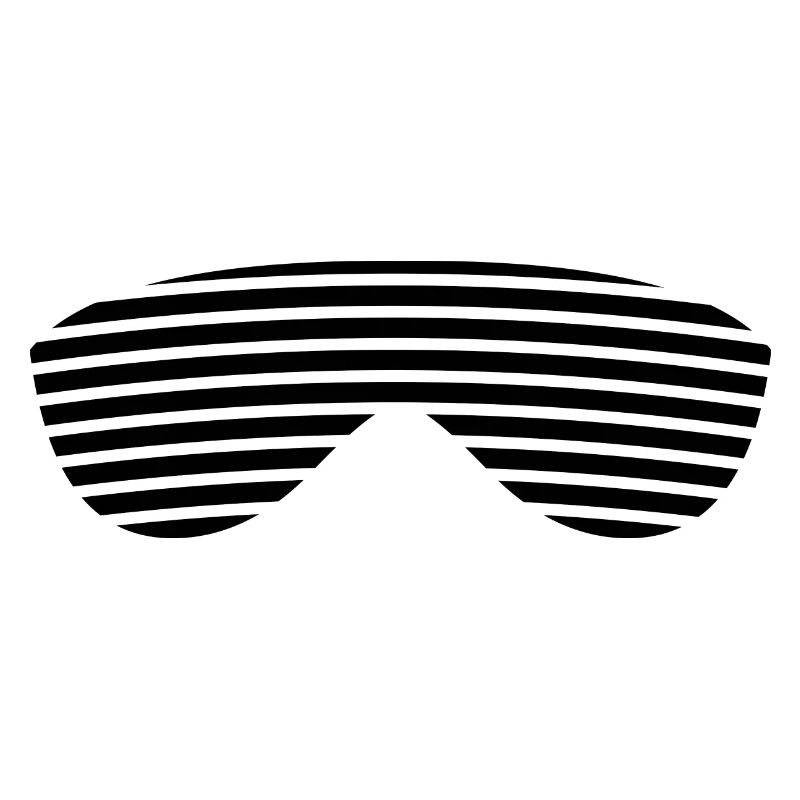 Brille schwarz gestreift