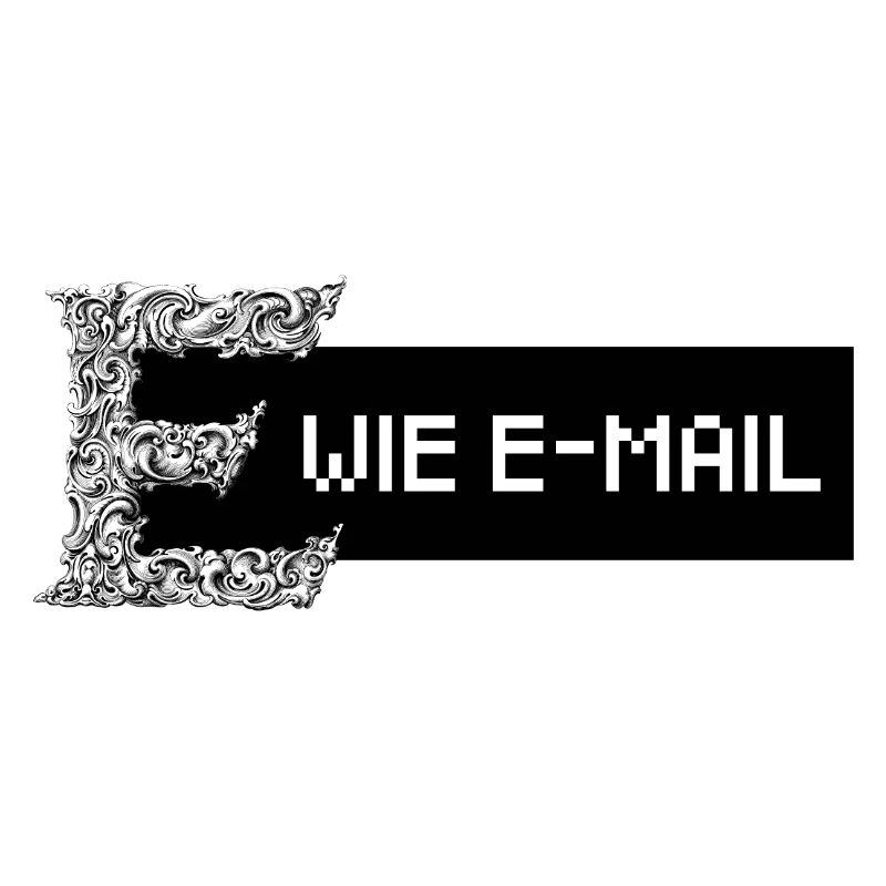 E wie E-Mail (schwarz)