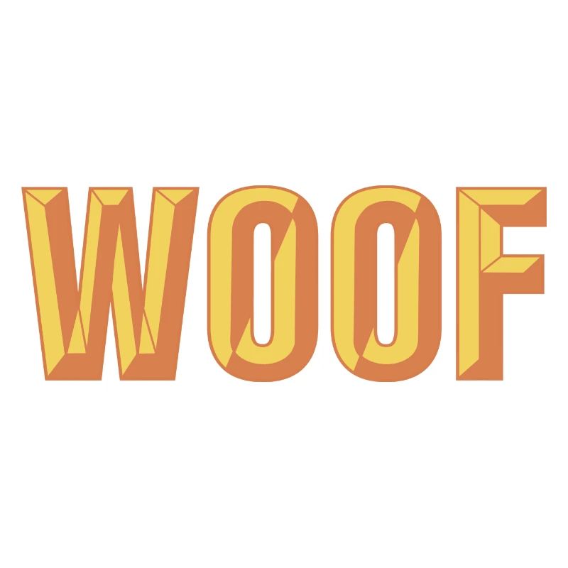 Conception de texte biseauté Woof