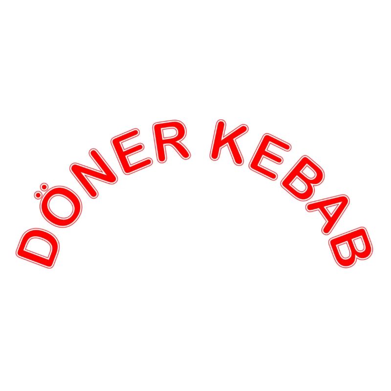 Döner Kebab Schriftzug