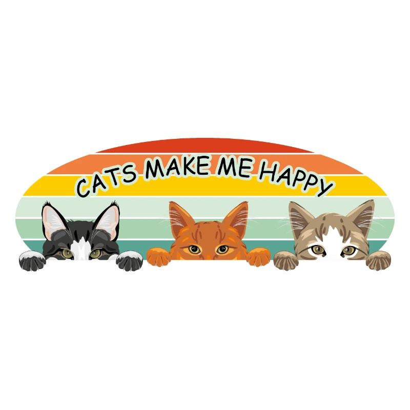 Cats make me happy