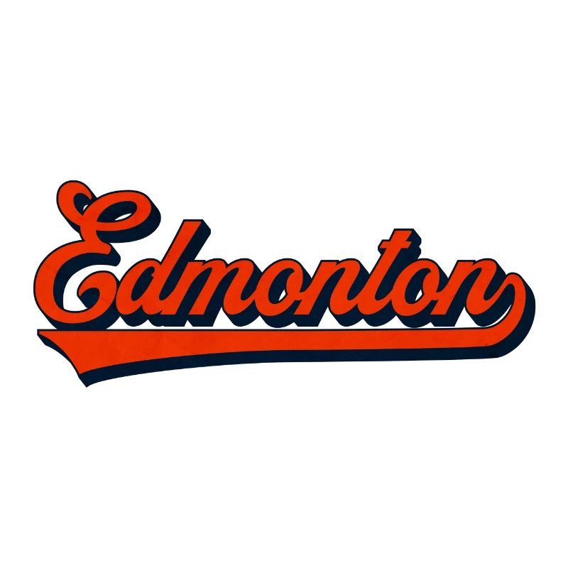 Edmonton Script Vintage Logo