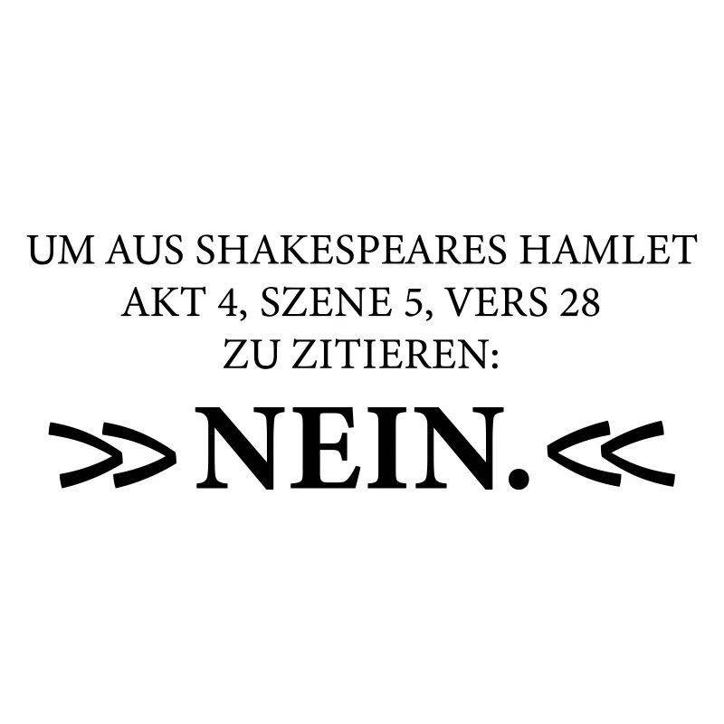 Citation de Hamlet de Shakespeare NON