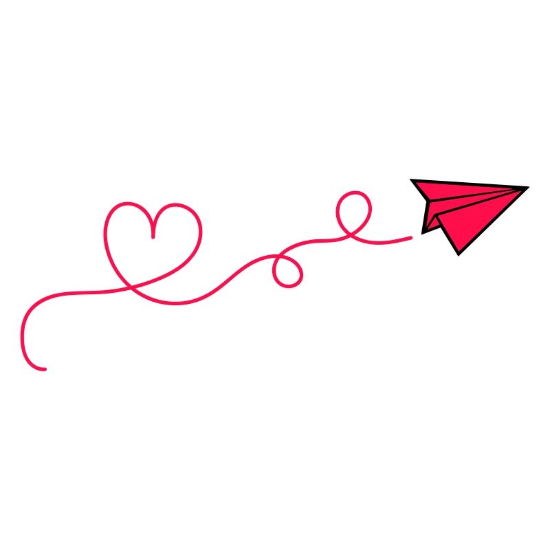 papierflieger herz