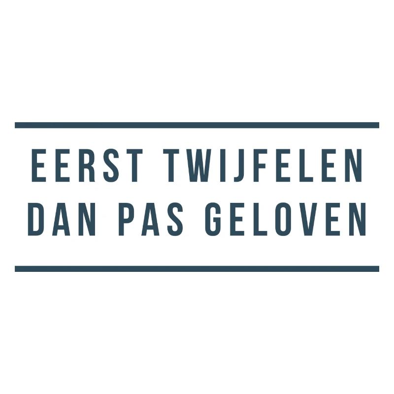 D’abord douter, puis croire. Dialecte anversois