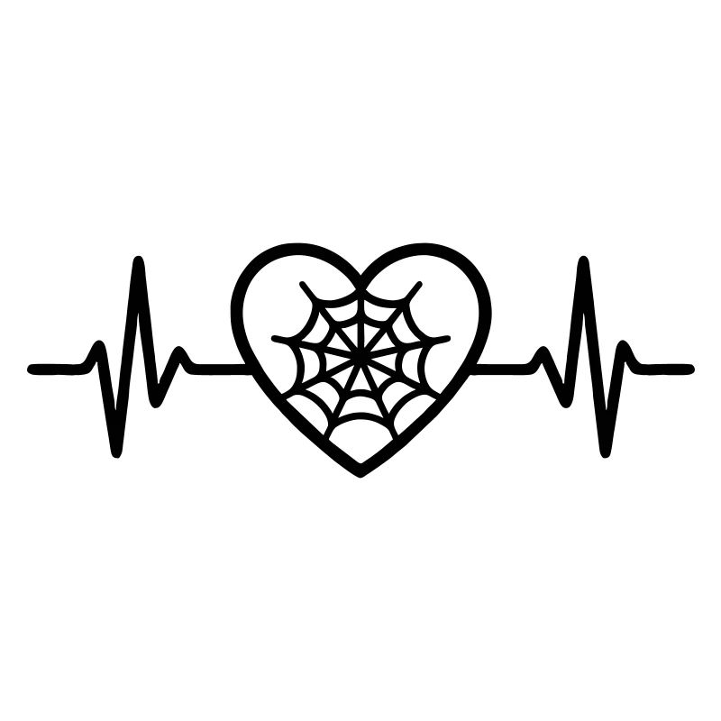 Spider Web Halloween Heart