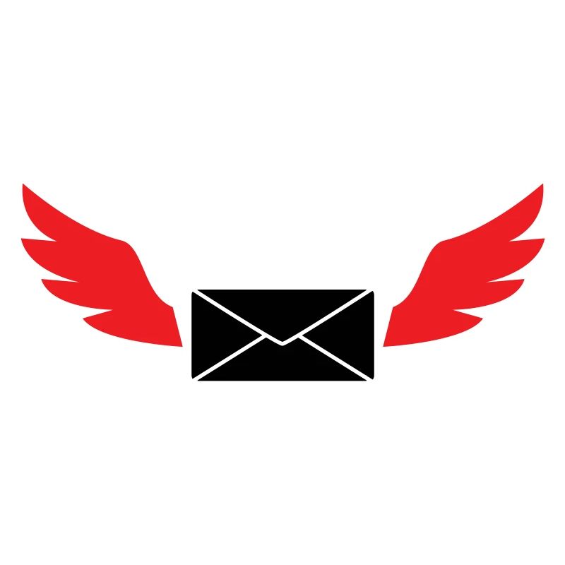 Courrier express enveloppe ailée poste