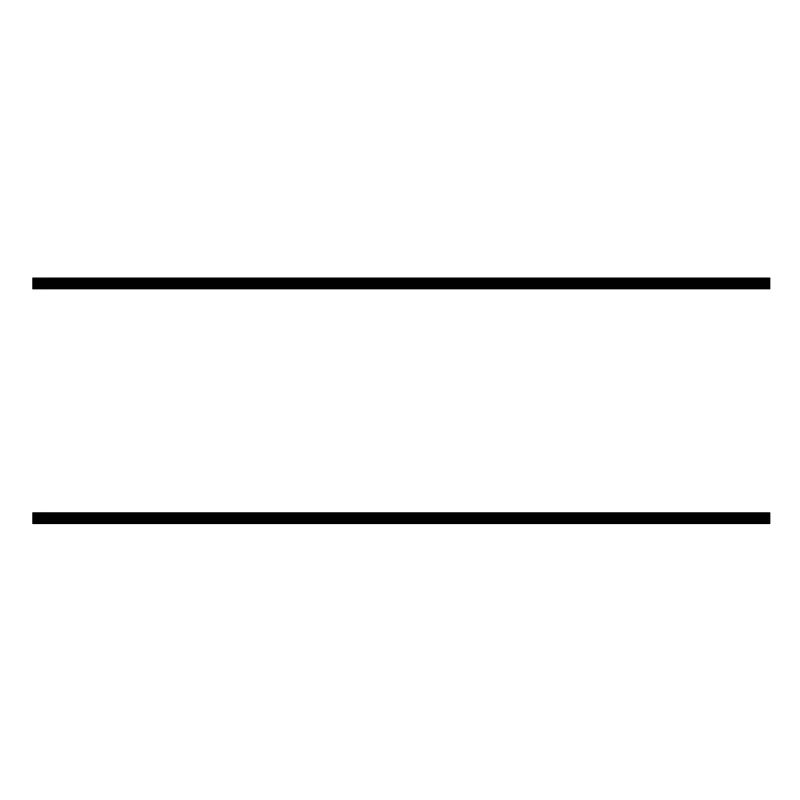 2 horizontal lines on top of each other for text names