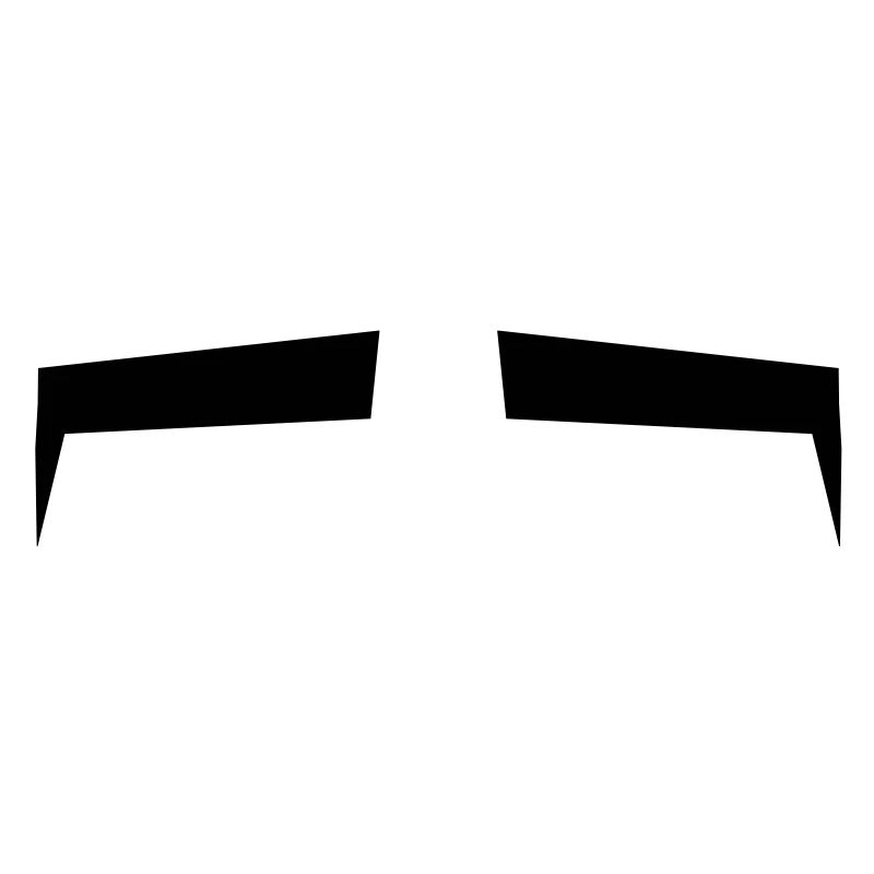 Slits for eyes or Eyebrows background shape