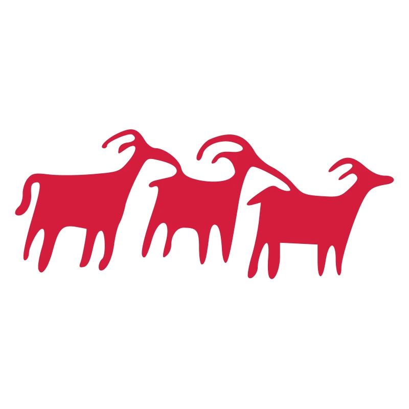 petroglyph herd vector