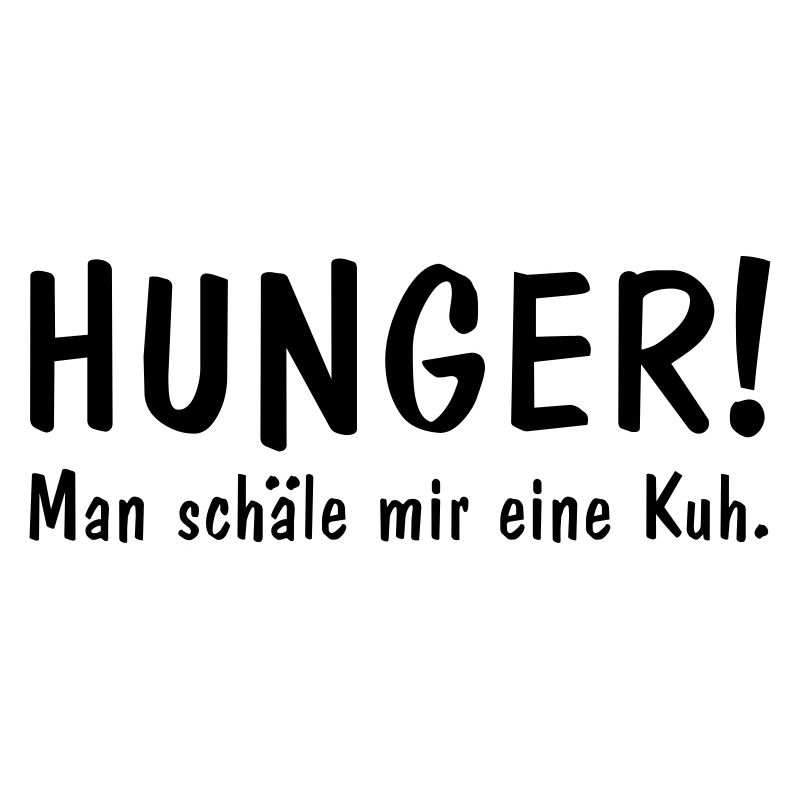 Hunger man schäle mir eine Kuh Fleisch Steak