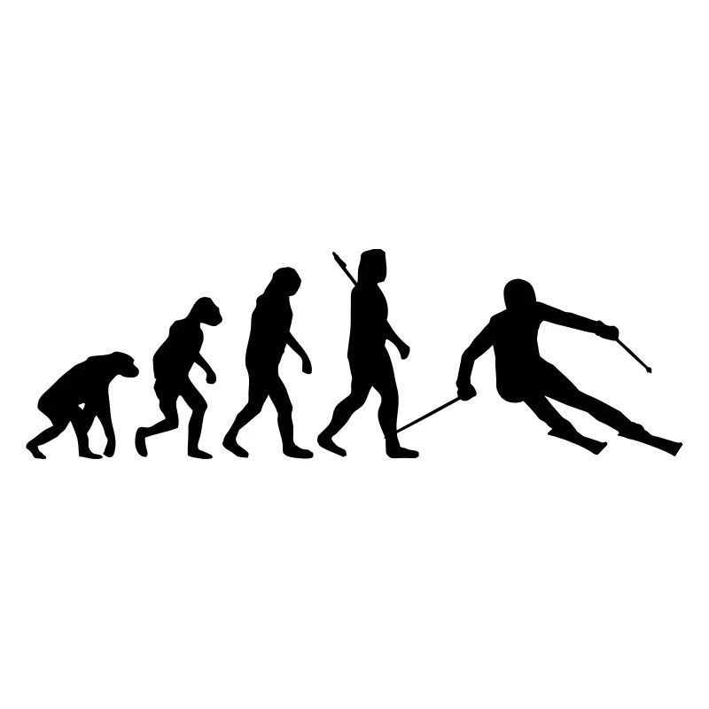 Evolution Skifahrer