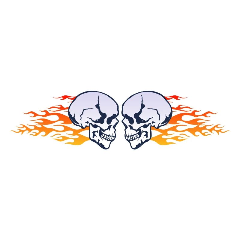 skull skull flame flame flame