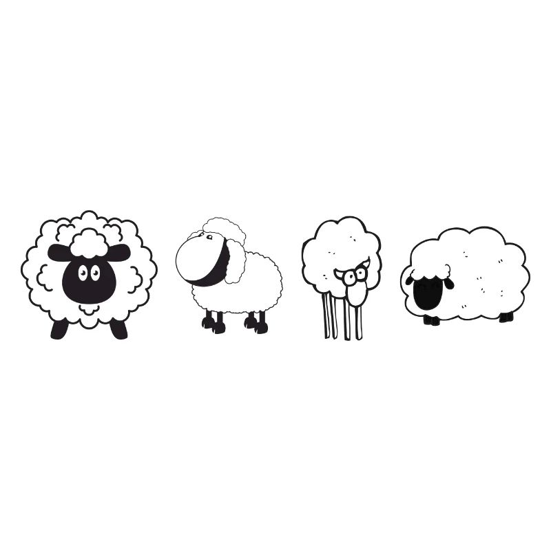 Fun sheep group