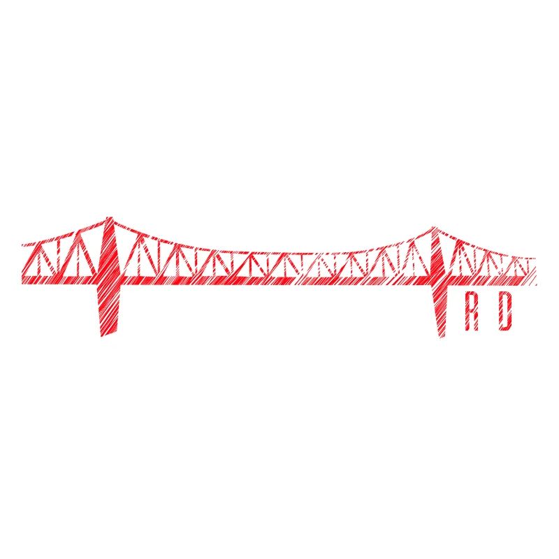 Rendsburger Hochbrücke Scribble Design – RD Skylin