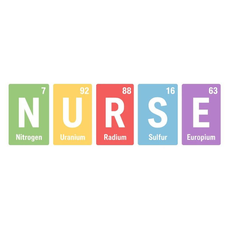 Nurse Blockdesign Elementfarben