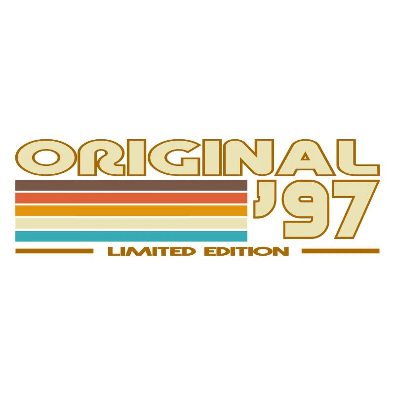 Originale 97er Retro-Pastellstreifen