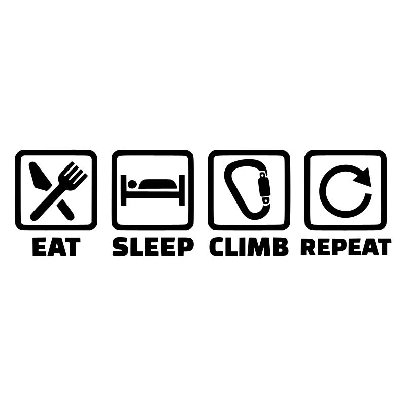 Eat Sleep Climb Repeat – Klettern & Bouldern