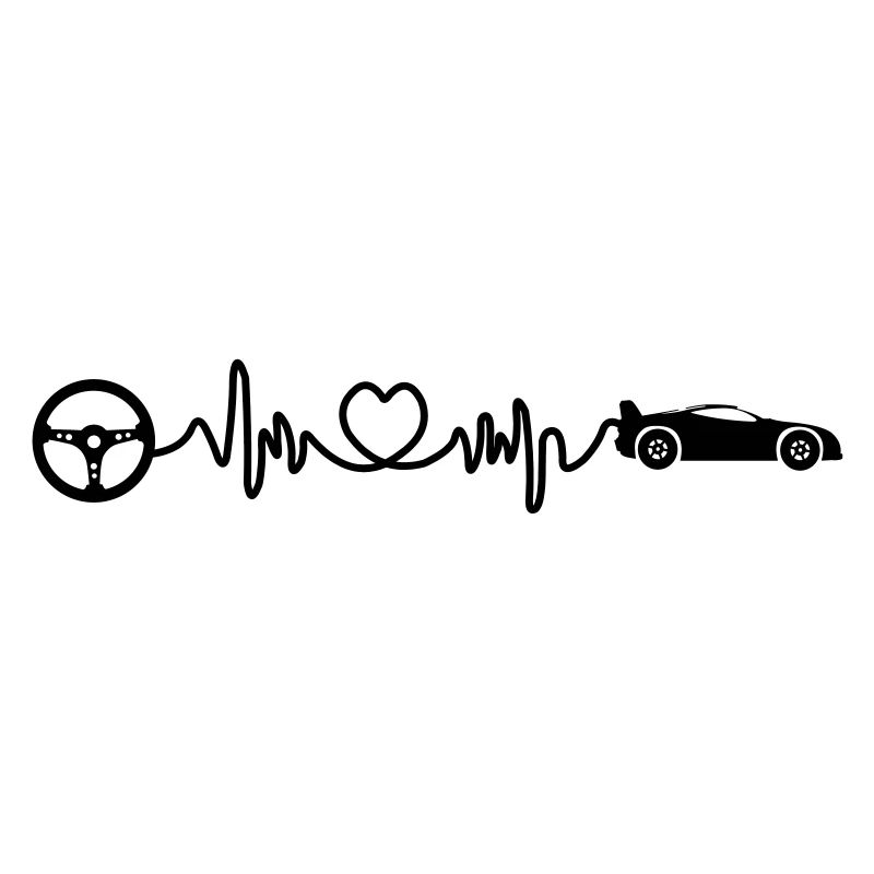 Cardio-Herzfrequenz eines Sportwagens mit Lenker