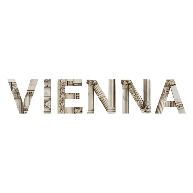 Typographie de Vienne avec architecture classique