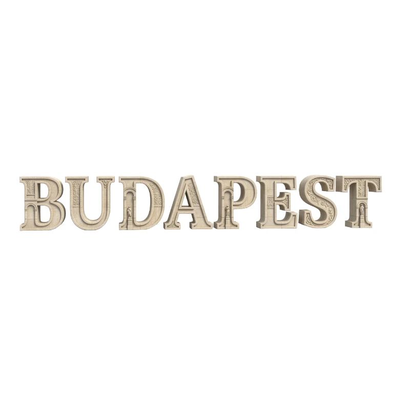 BUDAPEST – Typographie architecturale de la pierre
