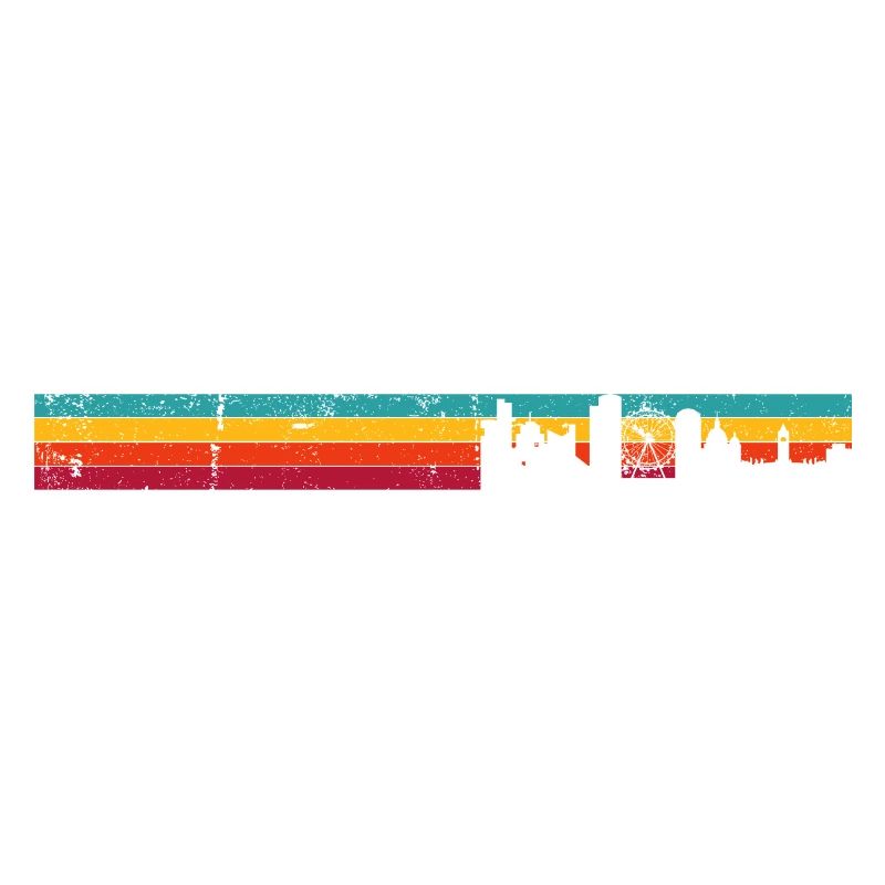 Sunset Skyline Stripes