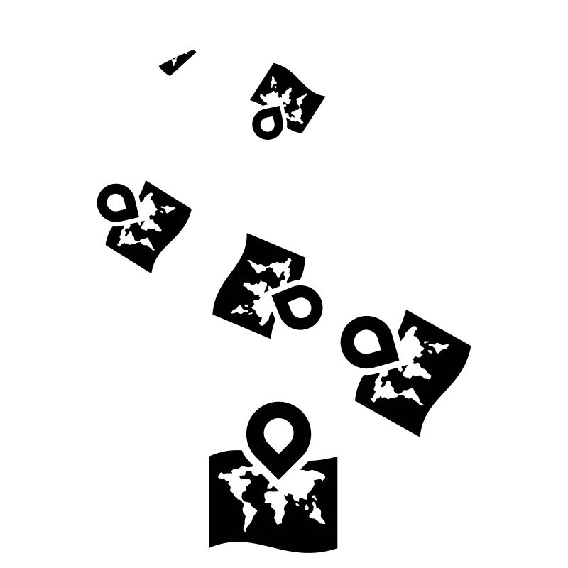 World map icon icon