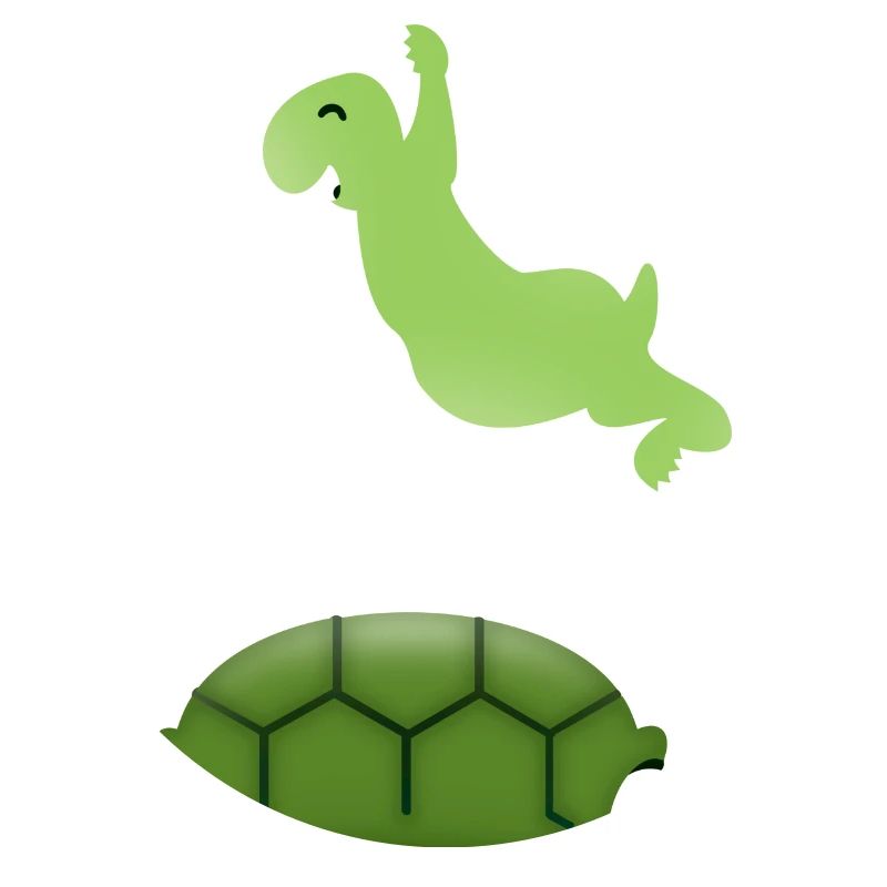 Spring turtle / Springerschildkröte (DDP)