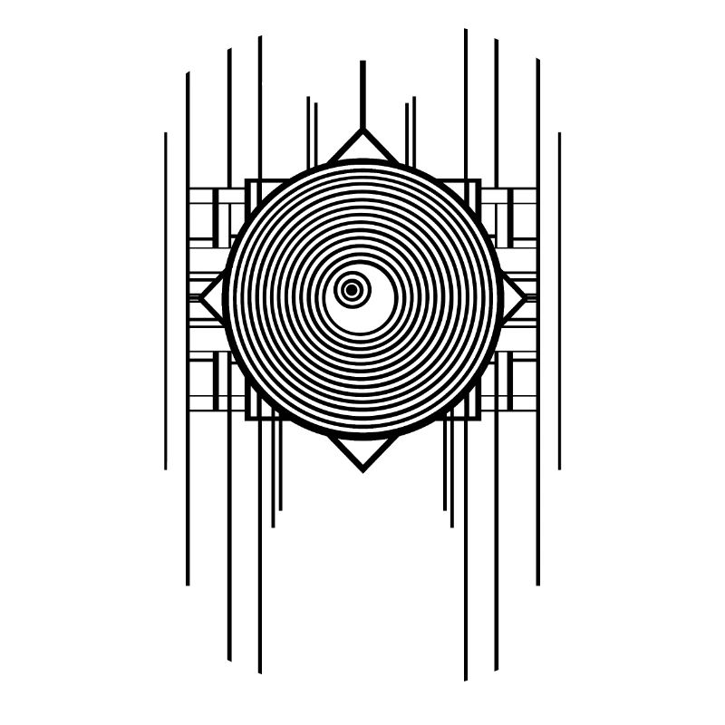 Conception abstraite de l’art Deco Ringl