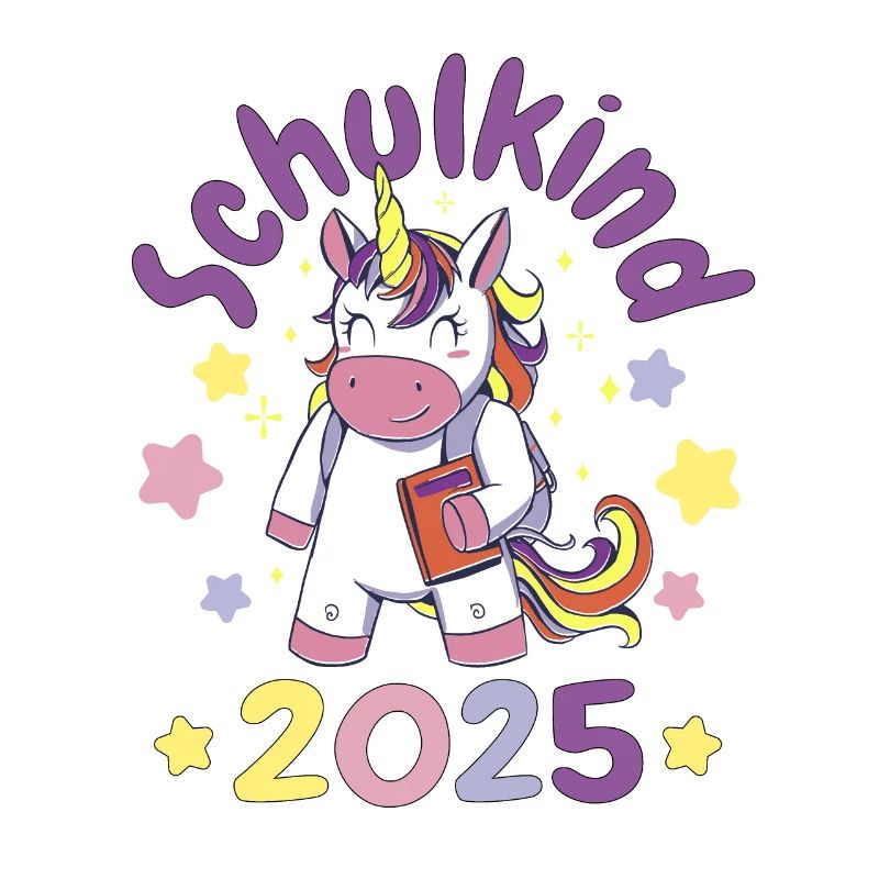 Einschulung Schulkind 2025 Einhorn